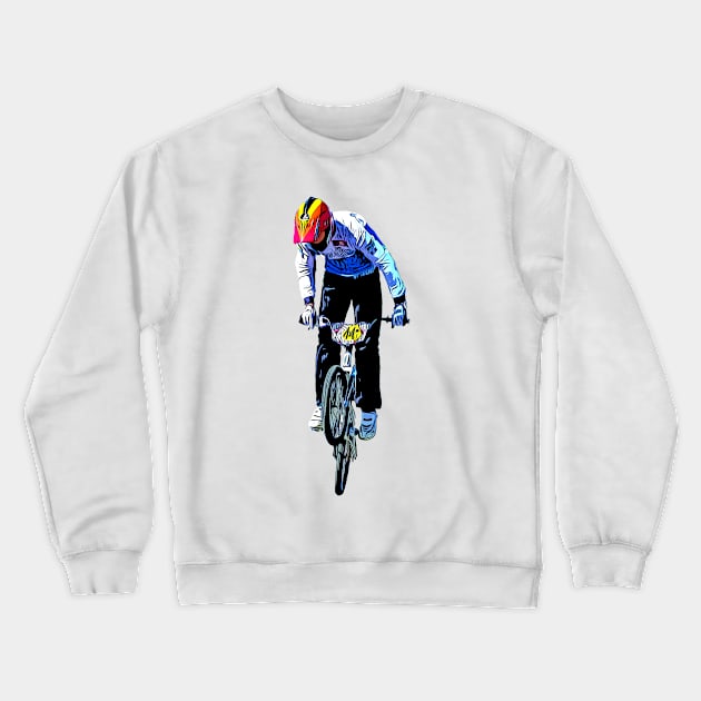 bmx Crewneck Sweatshirt by rickylabellevie